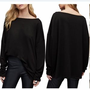 All Saints Rita Long Sleeve Oversize Top
